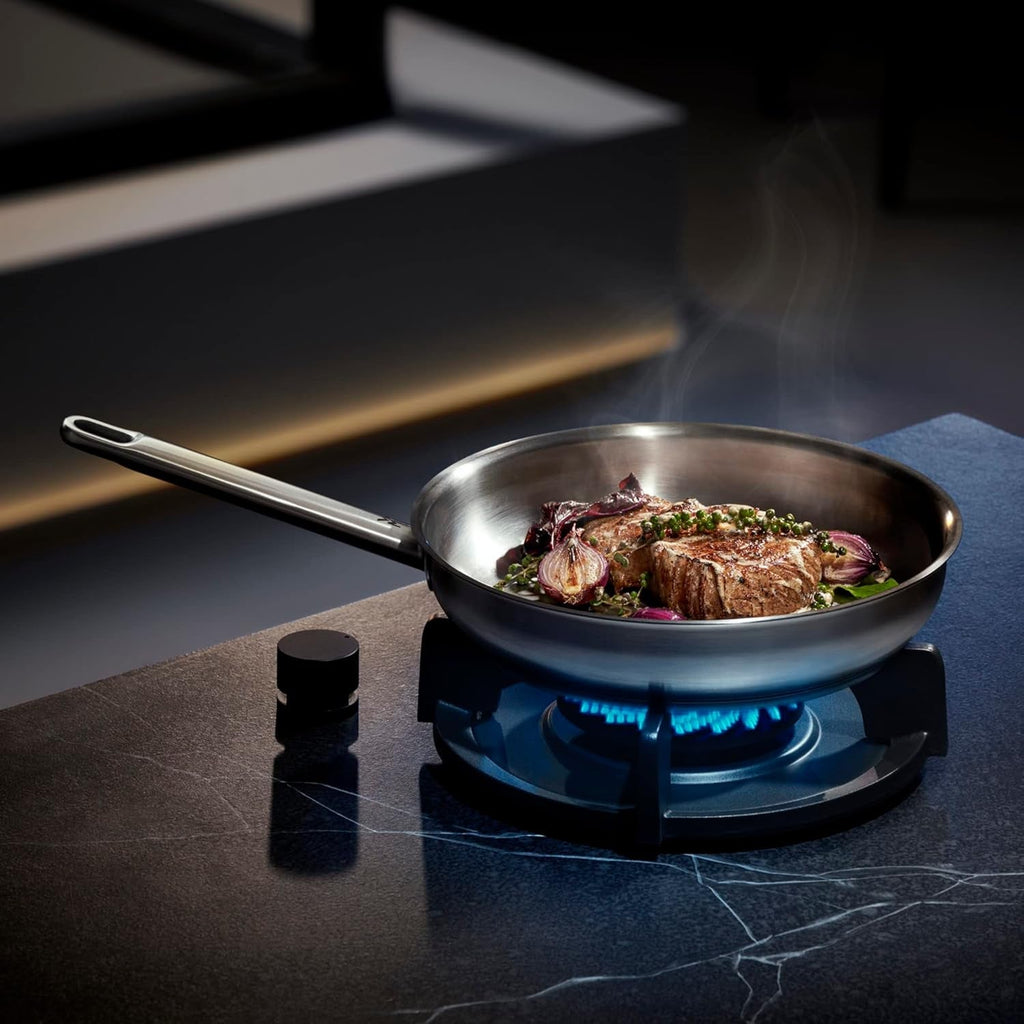 WMF Profi tigaie din oțel inoxidabil 24 cm inducție, tigaie din oțel inoxidabil Cromargan Oale si Tigai Naty Shop