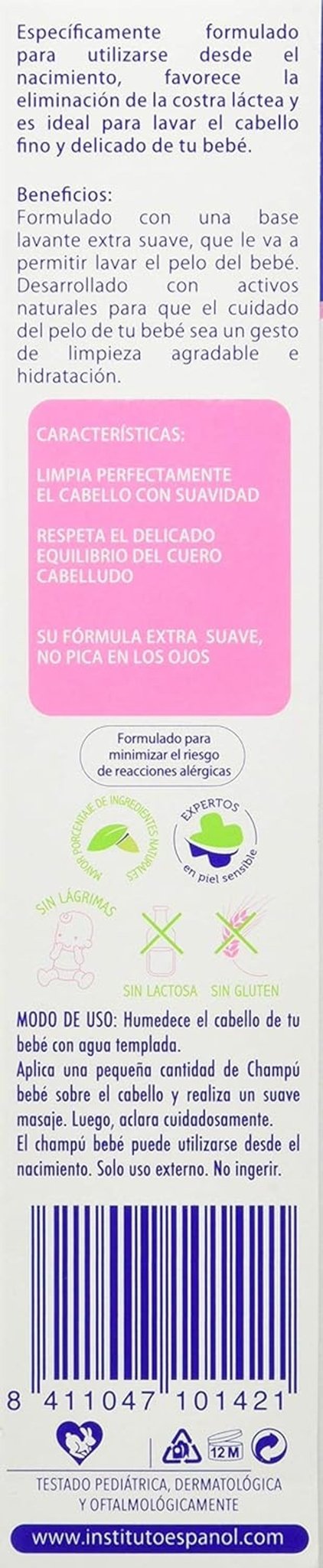 Champu Extra Suave Linea Bebe - 300 Ml. Copii - Baie si Skincare Naty Shop