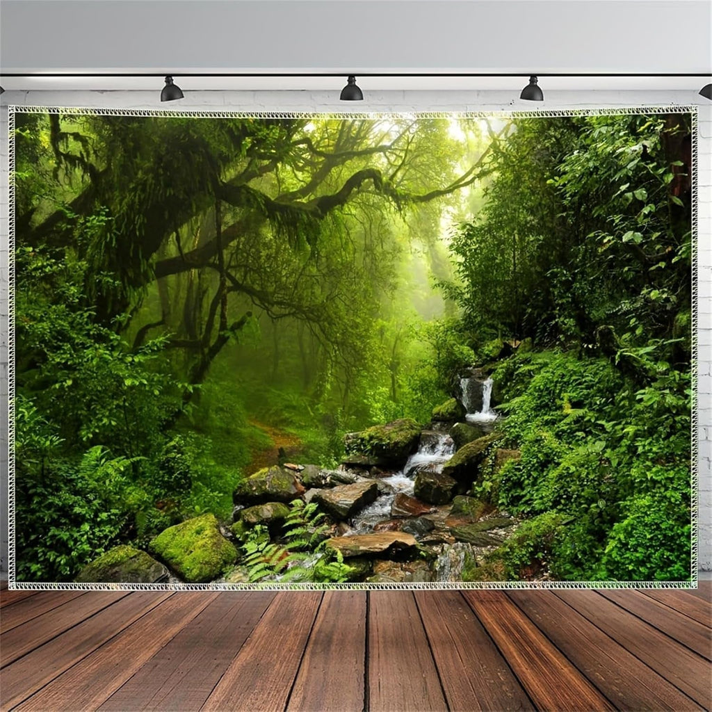 Covor tapiserie padure panza copac cascada ceata Casa - Accesorii si Decoratiuni Naty Shop
