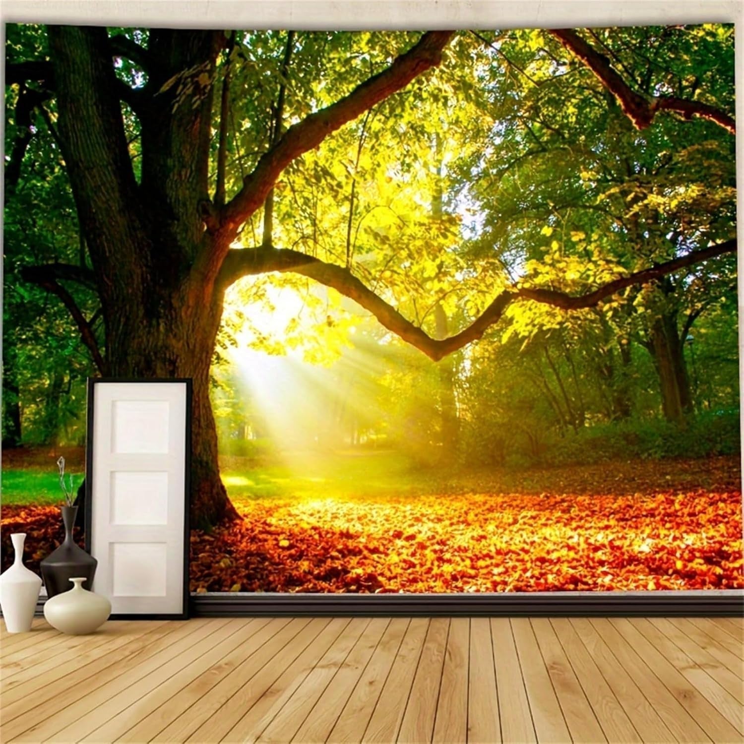 Covor tapiserie padure panza copac soare cer Casa - Accesorii si Decoratiuni Naty Shop