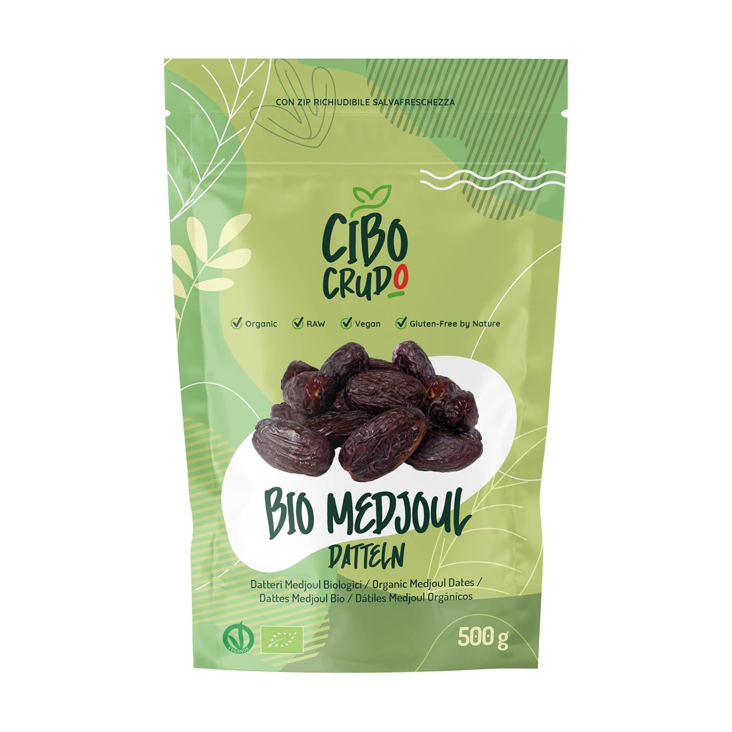 Curmale fără sâmburi Deglet Nour Bio - 500g. Curmale uscate Deglet Nour organice naturale. Curmale deshidratate. Produse deshidratate Naty Shop 500G Curmale Medjool