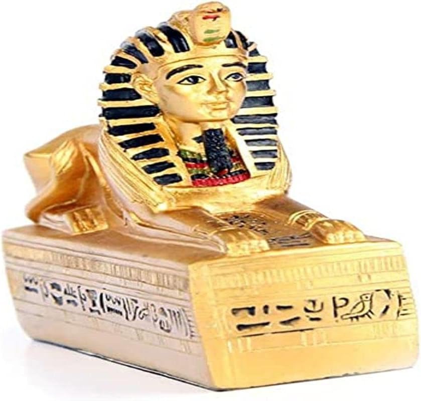 Cutie de aur egipteană Tutankhamon Sarcophagus Trinket Box cu mumie ES45 Statuete si sculpturi Naty Shop Colorat