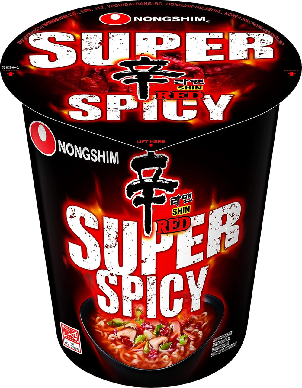Nongshim - Shin Ramyun Instant Noodles - opakowanie zbiorcze (20 x 120 g) - wygląd produktu może się różnić