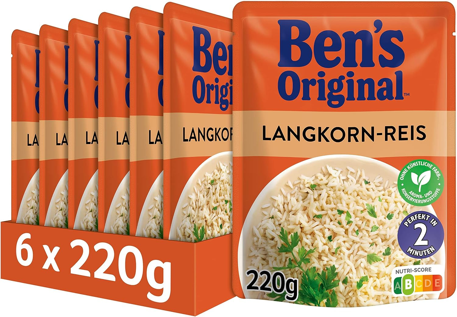 BEN'S ORIGINAL™ Ekspresowy ryż basmati 6 x 220 g