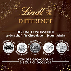 Lindt Świąteczny batonik czekoladowy z migdałami | 100 g | Migdały w kremie orzechowym oblane najlepszą mleczną czekoladą | Świąteczny prezent czekoladowy