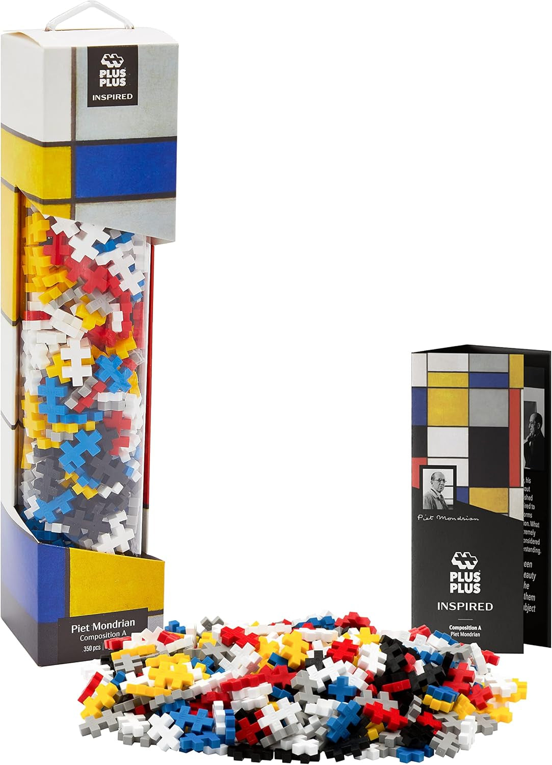 Plus-Plus 5163 Geniales Konstruktionsspielzeug, Sonnenblumen von Vincent Van Gogh, Inspired-Edition, Kreativ-Bausteine ​​​​Tube, 350 Teile, Słoneczniki