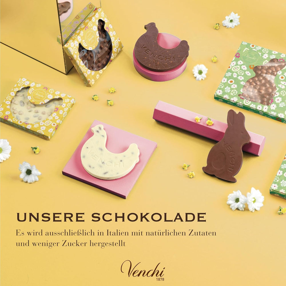 Venchi - Czekoladowe jajko o smaku pistacjowym, z całą pistacją, z niespodzianką, bezglutenowe, 500g, kolekcja wielkanocna, pomysł na prezent