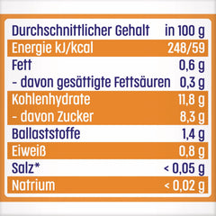 Mango w sosie jabłkowym i brzoskwiniowym z torebką ciastek (6 x 120g), bez dodatku cukru, z łagodnych owoców i wartościowych zbóż, idealne na suchą przekąskę i w podróży.