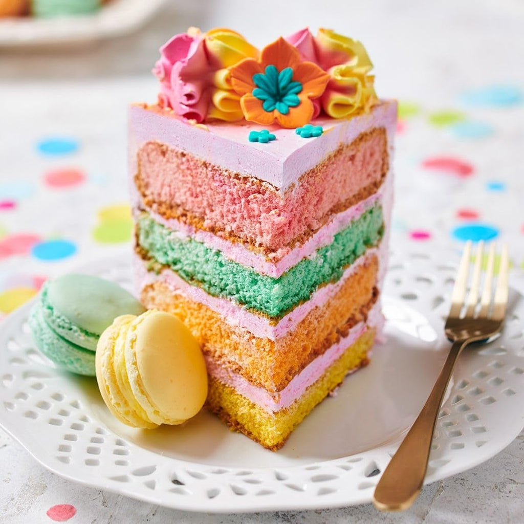 Set de 8 coloranți alimentari Funcakes cu gel: Colorant alimentar foarte concentrat pentru aluat, cremă, fondant, marțipan și aluat. 8 culori: galben, roz, roșu, verde deschis, albastru deschis, turcoaz, violet și negru. Halal.