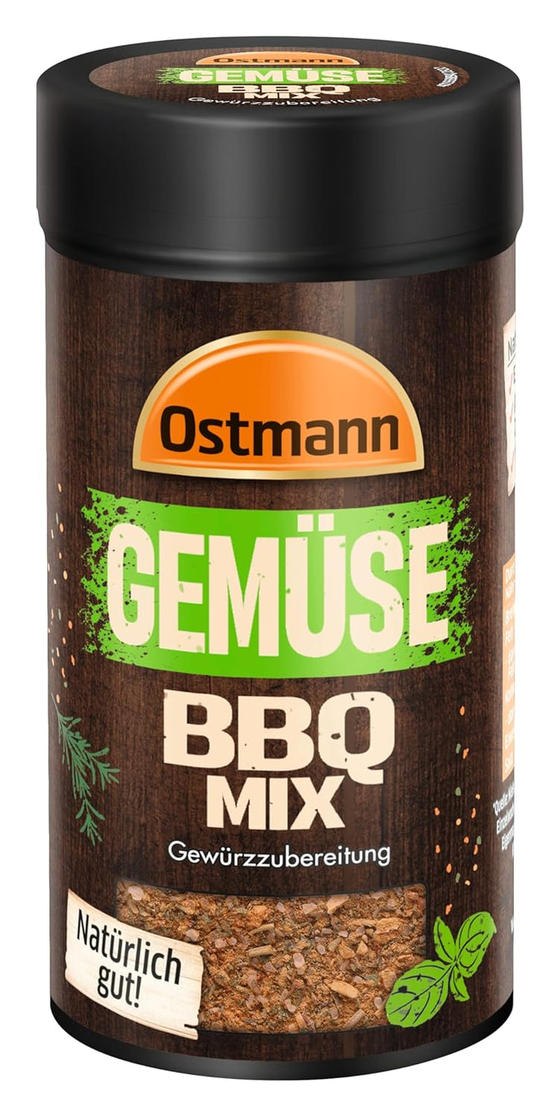 Ostmann Gewürze - Mieszanka do grillowania Gemüse | Gewürzzubereitung für Gemüse | Mediterrane Kräuternote für Grillgemüse, Tofu und Co. | 120 g na sitku