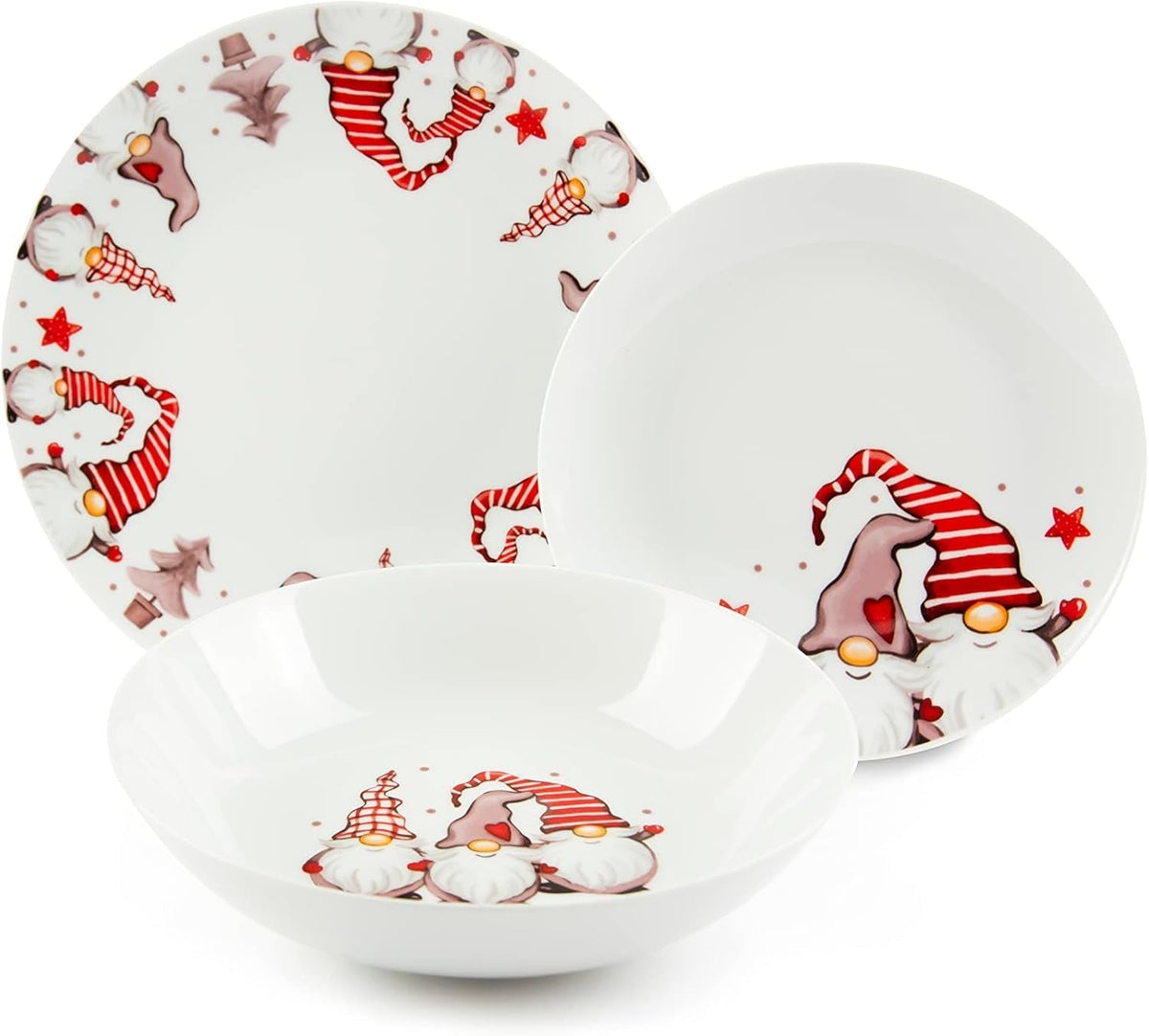 Excelsa Gnomo Tellerservice 18-Teilig Seturi vesela masa Naty Shop Default Title