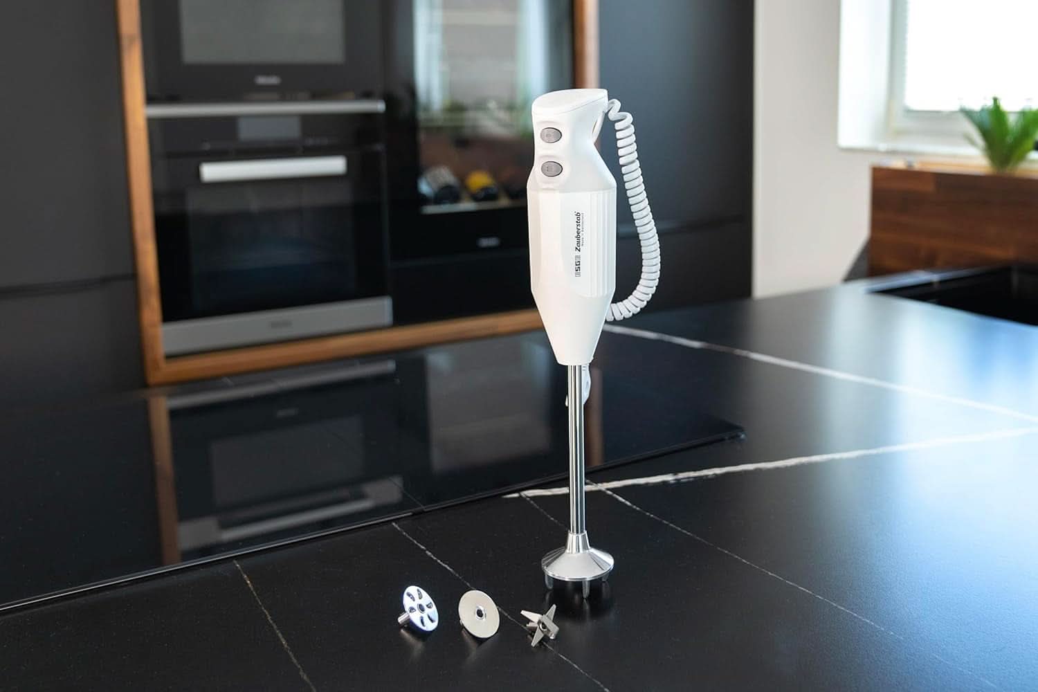 ESGE Zauberstab P 200 Profi, Stabmixer Weiß Inkl. Zubehör, Bis Zu 17,000 U/Min, 90860, Weiß/Grau Kitchen Naty Shop