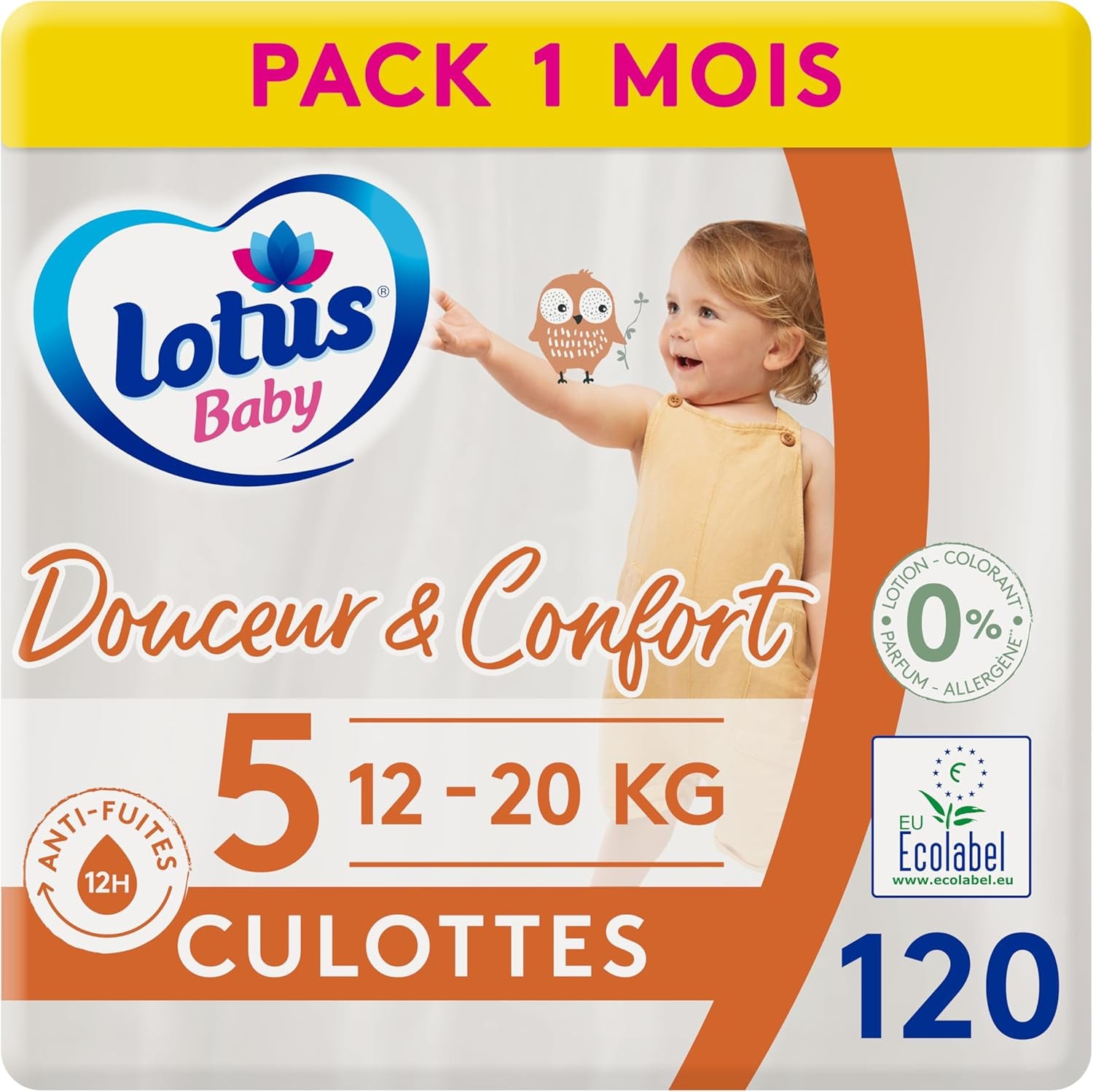 Douceur Naturelle - Majtki, rozmiar 6 (16-26 kg) opakowanie na 1 miesiąc - 112 majtek