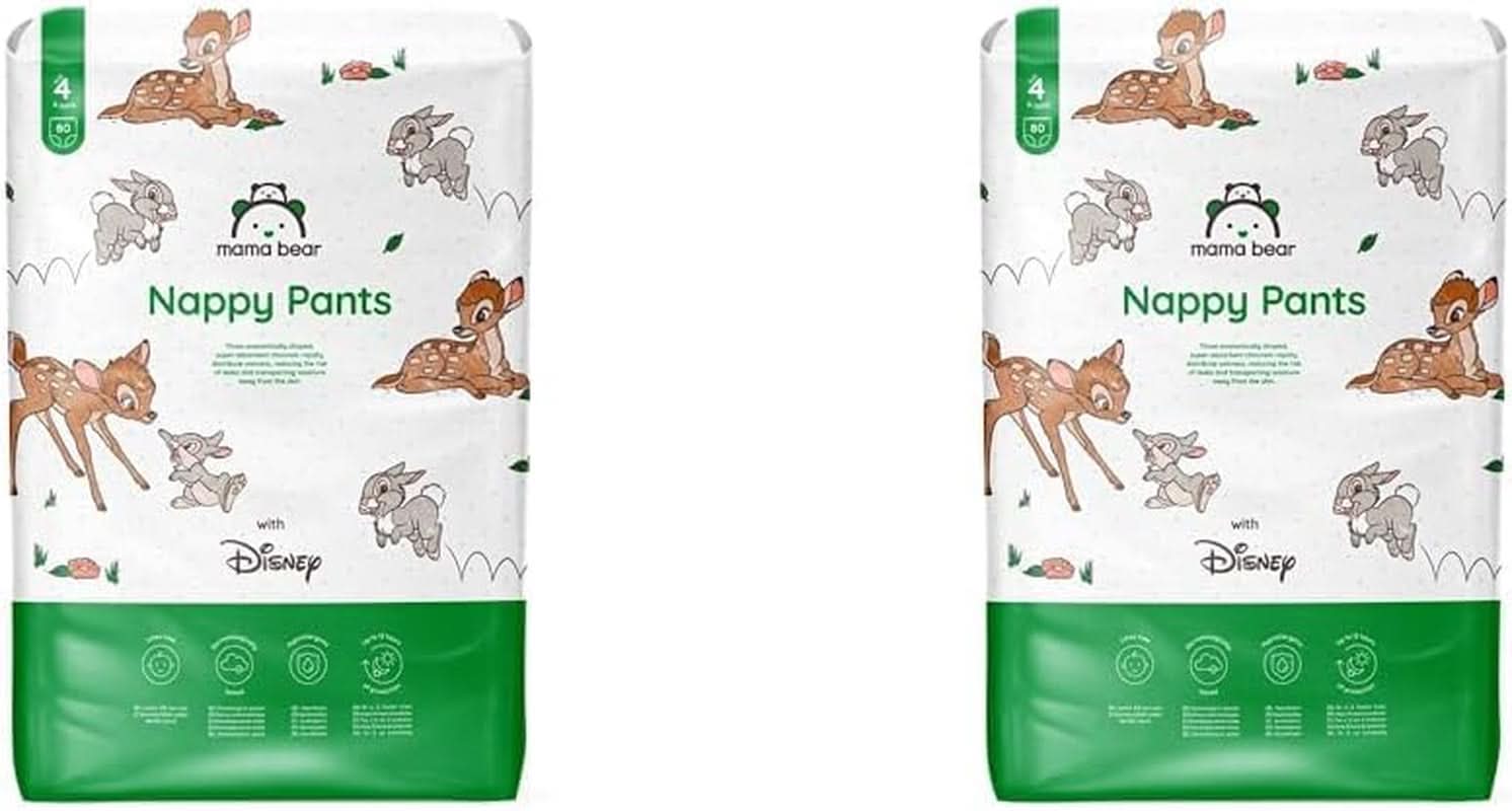 Scutece Mama Bear Disney, mărimea 5 (12-17 kg), alb, 70 bucăți Mama si Copilul Naty Shop 4 (9-15 Kg) ) (Set 2 pachete) Pachet lunar