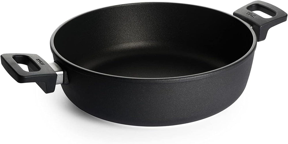 Woll Nowo Titanium Kasserolle - Induktiv -, Ø 32 Cm, 8 Cm Hoch, 5,5 Liter, Mit 2 Seitengriffen - Geeignet Für Alle Herdarten Formy i blachy do pieczenia Naty Shop 4 Litry