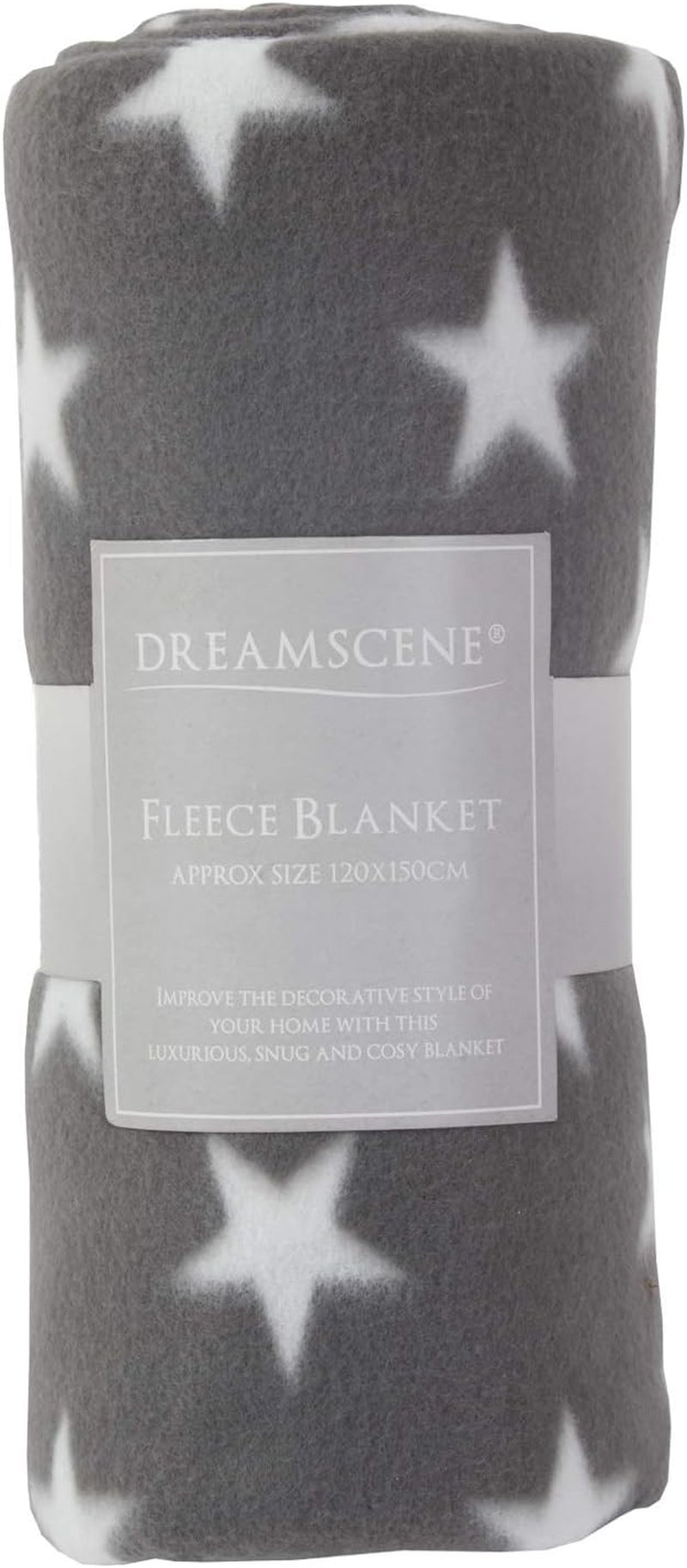 DREAMSCENE pătură confortabilă pătură pufoasă pătură fleece - living pătură cald iarna moale, canapea pătură, pătură canapea, pătură cuddly copii, living & pături cuddly 120X150Cm, canapea arunca pătură gri stele Paturi si Cuverturi Besuche den DREAMSCENE-Store