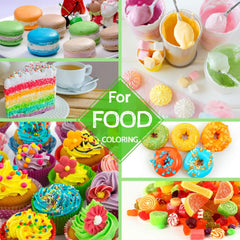 Zestaw 12 barwników spożywczych w płynie, po 10 ml każdy kolor Naty Shop