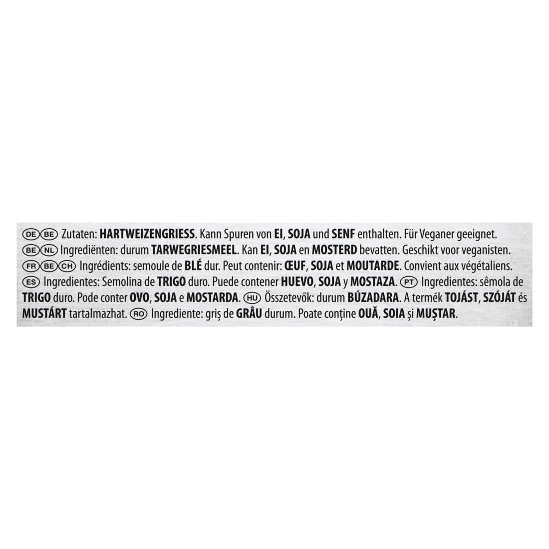 Lasagna Grandi Knorr 1/2 rozmiaru Gastronorm - arkusze ciasta falistego na makaron - duże opakowanie, 5000 g