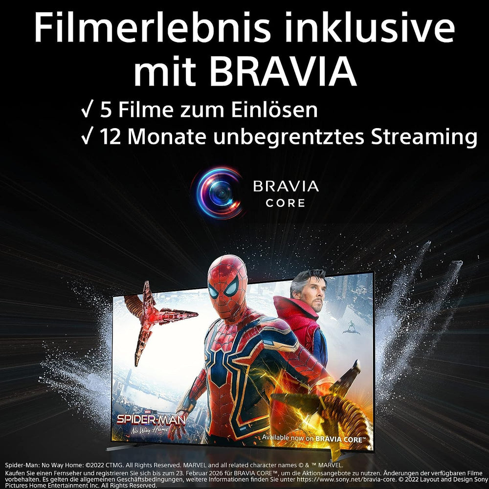 Sony BRAVIA, KD-50X75WL, televizor LED de 50 de inci, 4K HDR, Google TV, Smart TV, compatibil cu Alexa, BRAVIA CORE, HDMI 2.1, meniu de jocuri cu ALLM