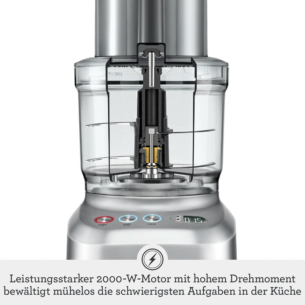 Urządzenia Sage SFP820 the Kitchen Wizz Peel Und Dice, Küchenmaschine, 2000 Watt Matka i Dziecko Naty Shop