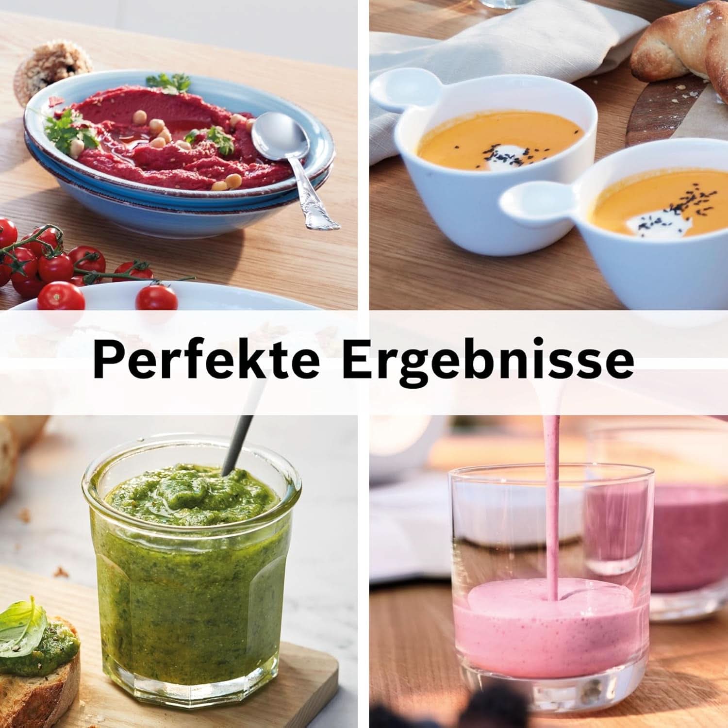 Mikser stojący Bosch Vitapower Serie 4 MMB6172SN, wersja Verbesserte, 10 Jahre Motorgarantie, Edelstahl-Klingen, 1,5 l Glasbehälter, Spülmaschinenfeste Teile, 30 000 U/Min, 1200 W, Silver Kitchen Naty Shop