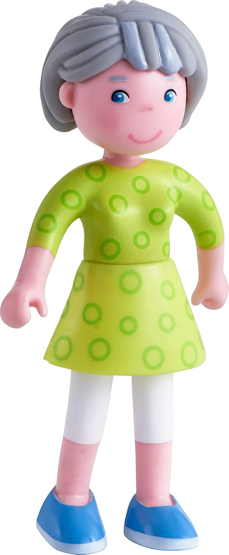 HABA 306147 - Little Friends Set de joacă Bunici, Păpuși flexibile și animale Vârste 3+, Multicolor