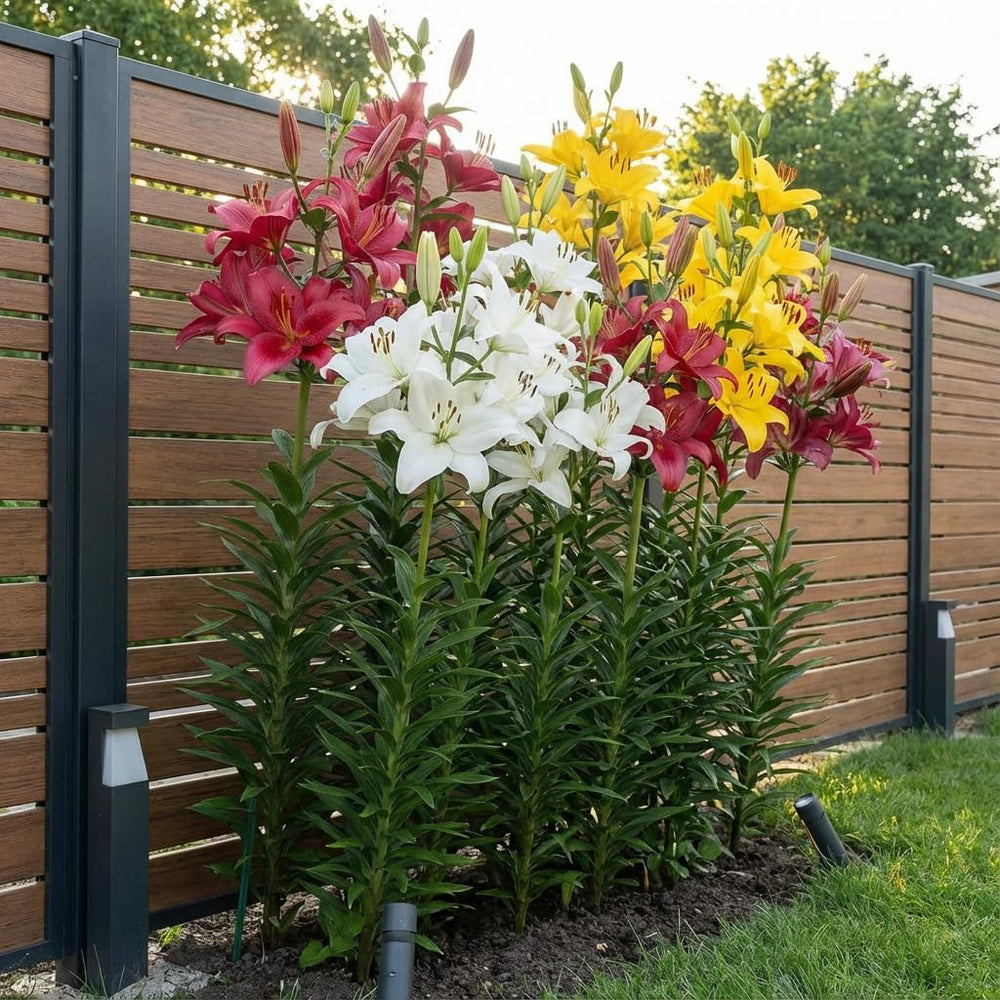 Kolekcja cebul olbrzymich lilii (15 cebul kwiatowych), 5 pachnących odmian, po 5 każdego koloru, holenderska, trwała mieszanka wieloletnia do ogrodu (duże cebule, bez pestek)