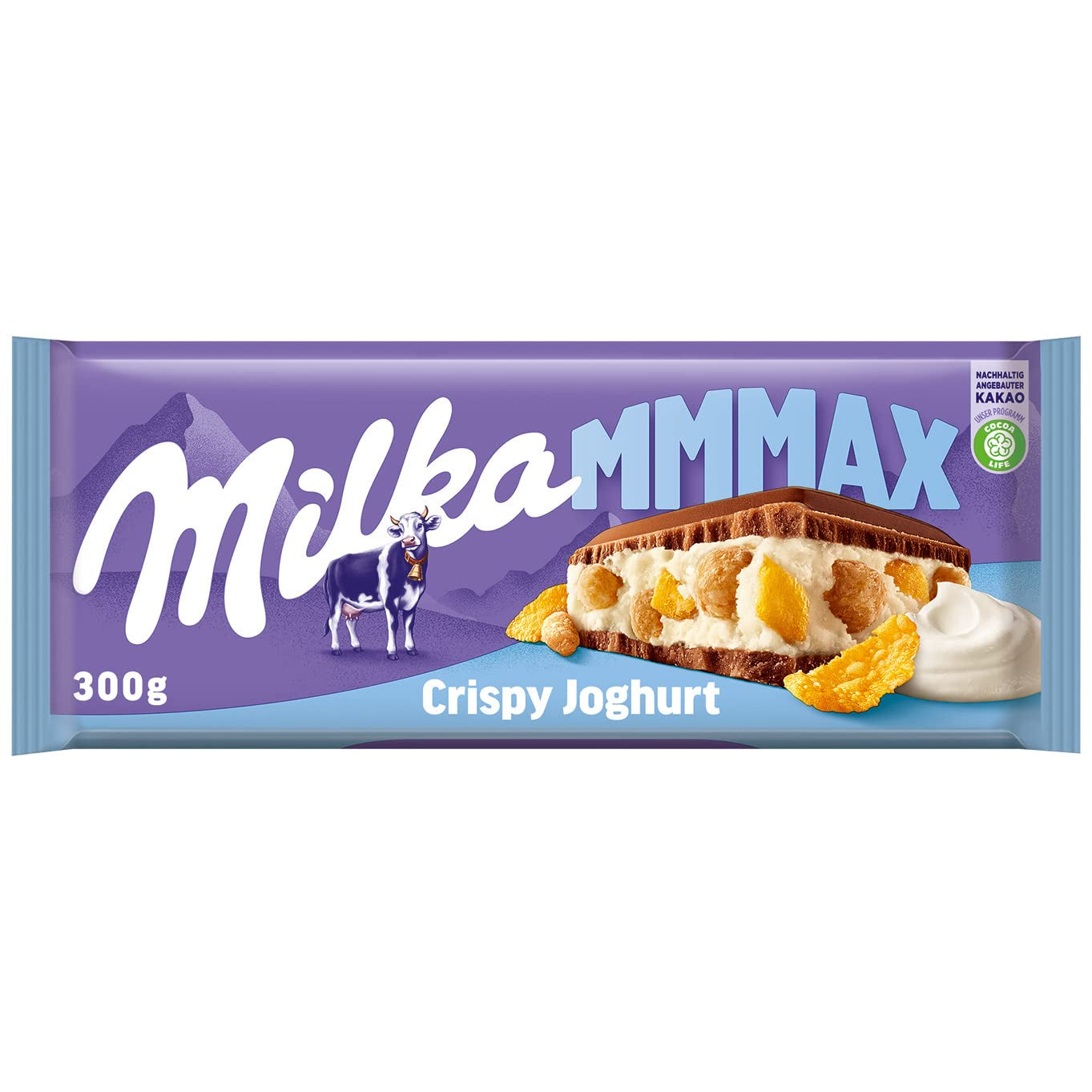 Milka Mmax Triolade – Alpejska czekolada mleczna z białą i gorzką czekoladą – 280g