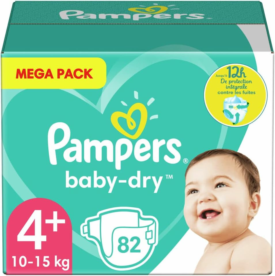 Pieluszki Pampers 81657566 Spodnie Baby-Dry, białe