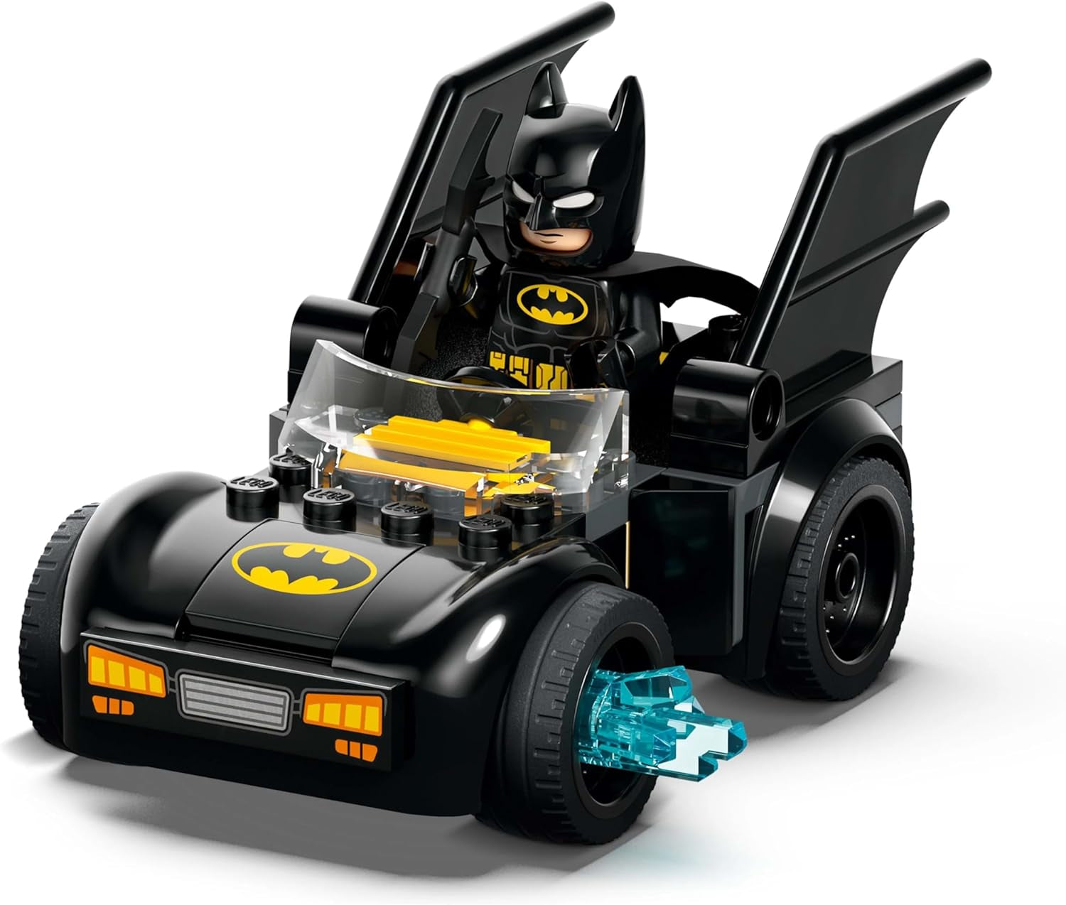 LEGO DC Batman: Batman i Batmobil kontra. Pan Freeze — Zabawkowy samochód superbohatera z 2 minifigurkami — Miotacz lodu z elementami ognia — Prezent dla chłopców i dziewcząt od 4. roku życia 76301 Zestawy do budowania Besuche den LEGO-Store