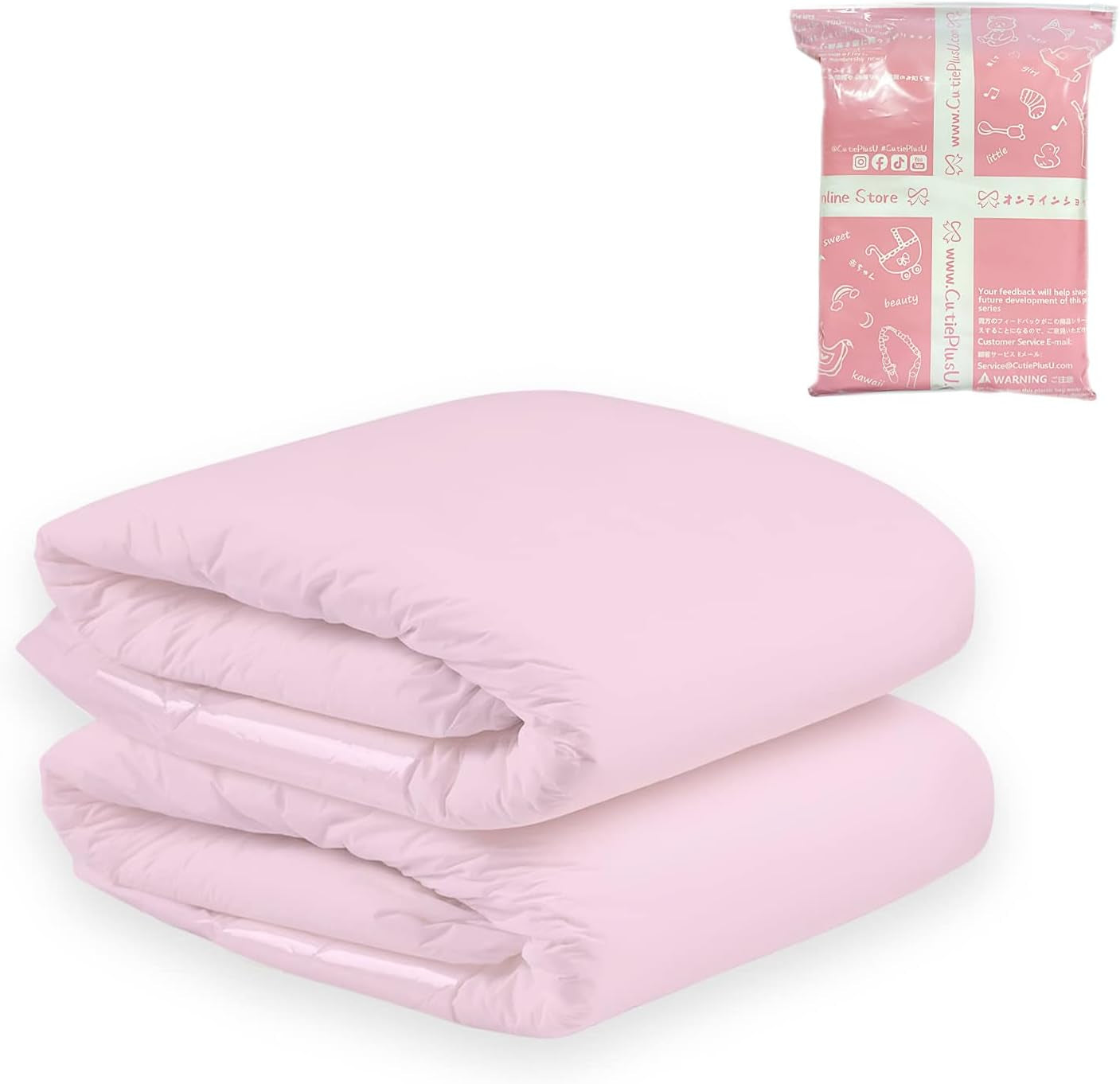 Pieluchy dla dorosłych CutiePlusU, sucha powierzchnia, maksymalna chłonność przez noc, jednorazowa pieluszka dla osób nietrzymających moczu – niebieska, różowa, biała, 3 szt. (średnia 71–96 cm)