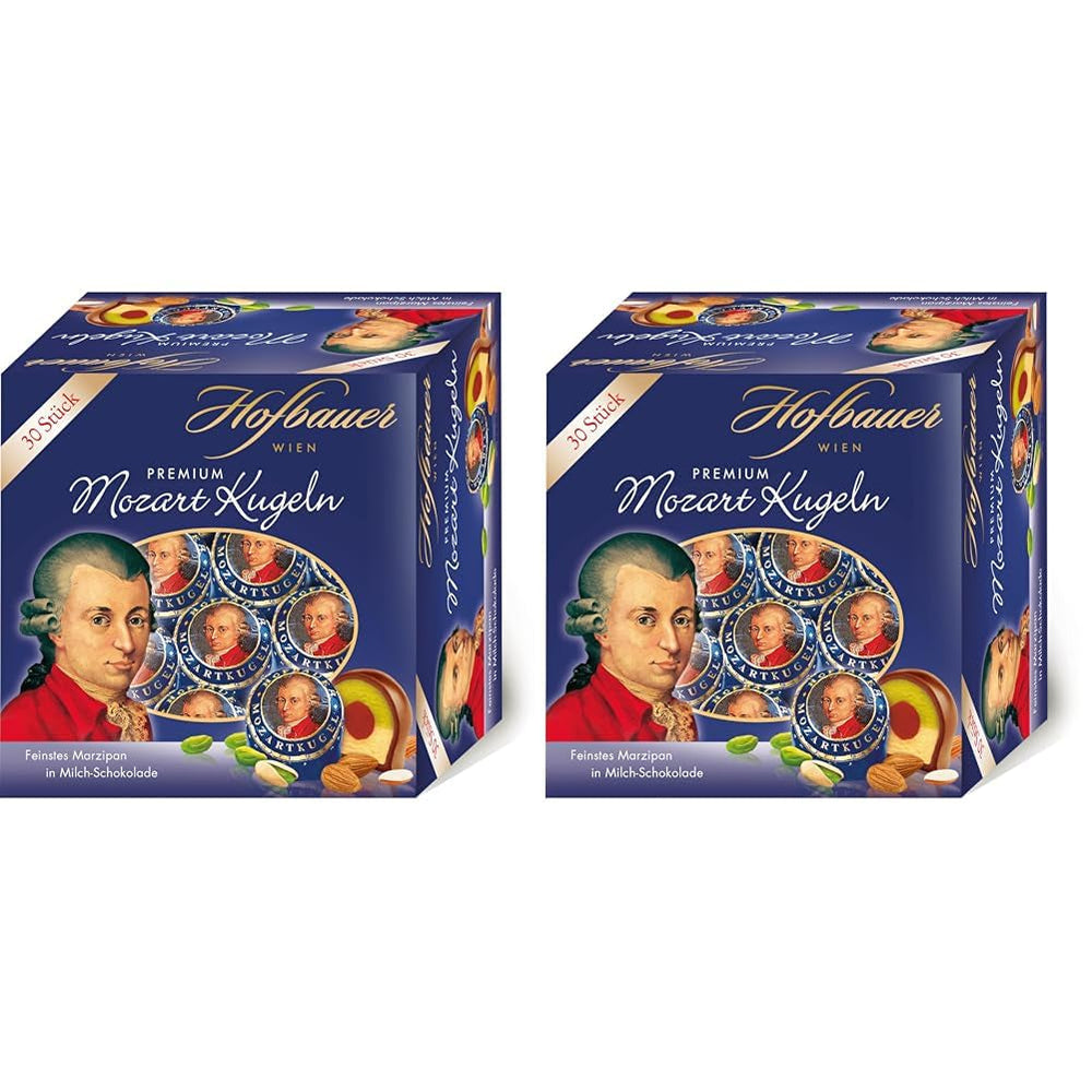 Hofbauer Vienna Mozart Balls, Pudełko mlecznej czekolady 600 gram (30 szt.) Naty Shop