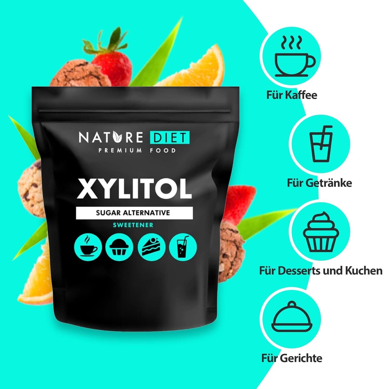 Nature Diet Ksylitol, 1 Kg Słodziki Naty Shop