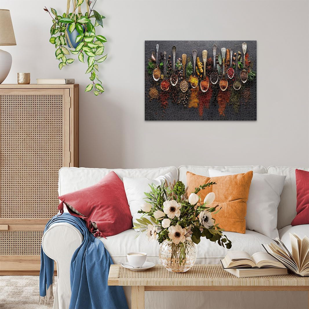 Ravensburger Puzzle 12000355 1000 piese - Condimente din întreaga lume - Puzzle pentru adulți și copii de la 14 ani, [Exclusiv pe Amazon] Puzzle Naty Shop