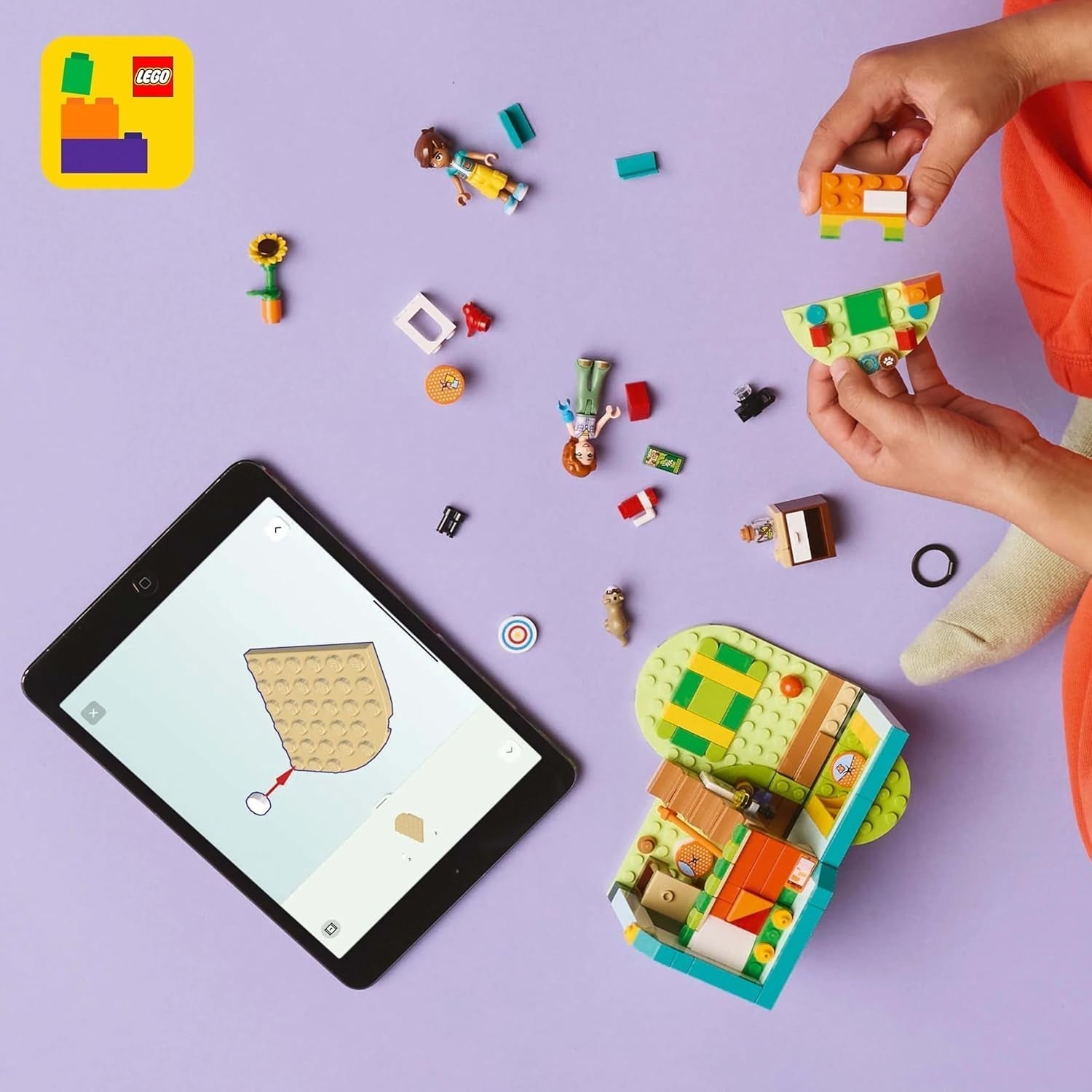 LEGO Friends Jesienny pokój Zestaw do budowania i zabawy do kreatywnego odgrywania ról, dla dziewcząt od 6 lat, z 2 minifigurkami i figurką fretki, zabawka edukacyjna 42646 Zestawy do budowania Besuche den LEGO-Store