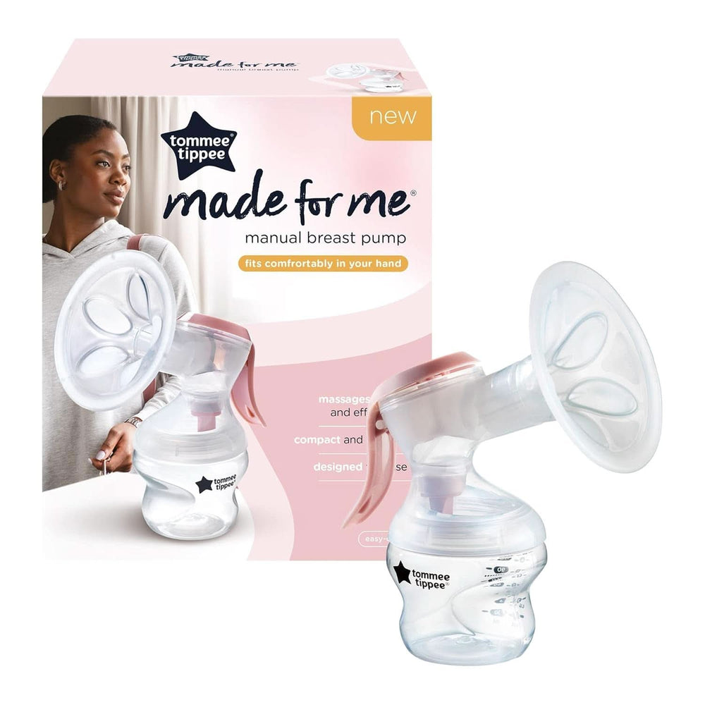 Tommee Tippee Made for Me Manuelle Einzel-Milchpumpe, Starke Saugkraft, Ergonomischer Griff, Tragbare Und Leise Milchpumpe, Samt Babyflasche Akcesoria Żywność i karmienie piersią Sklep Bebe Naty
