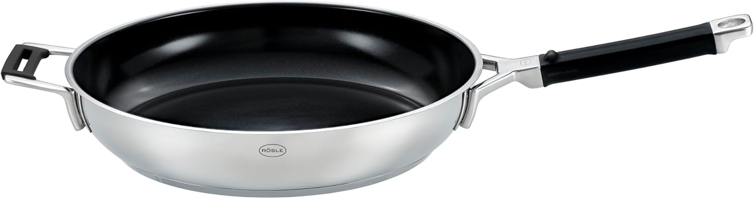 Tigaie RÖSLE SILENCE PRO, tigaie cu strat antiaderent premium Proresist rezistent la zgârieturi, mâner din silicon, inducție Oale si Tigai Naty Shop Proceraplus 32 Cm
