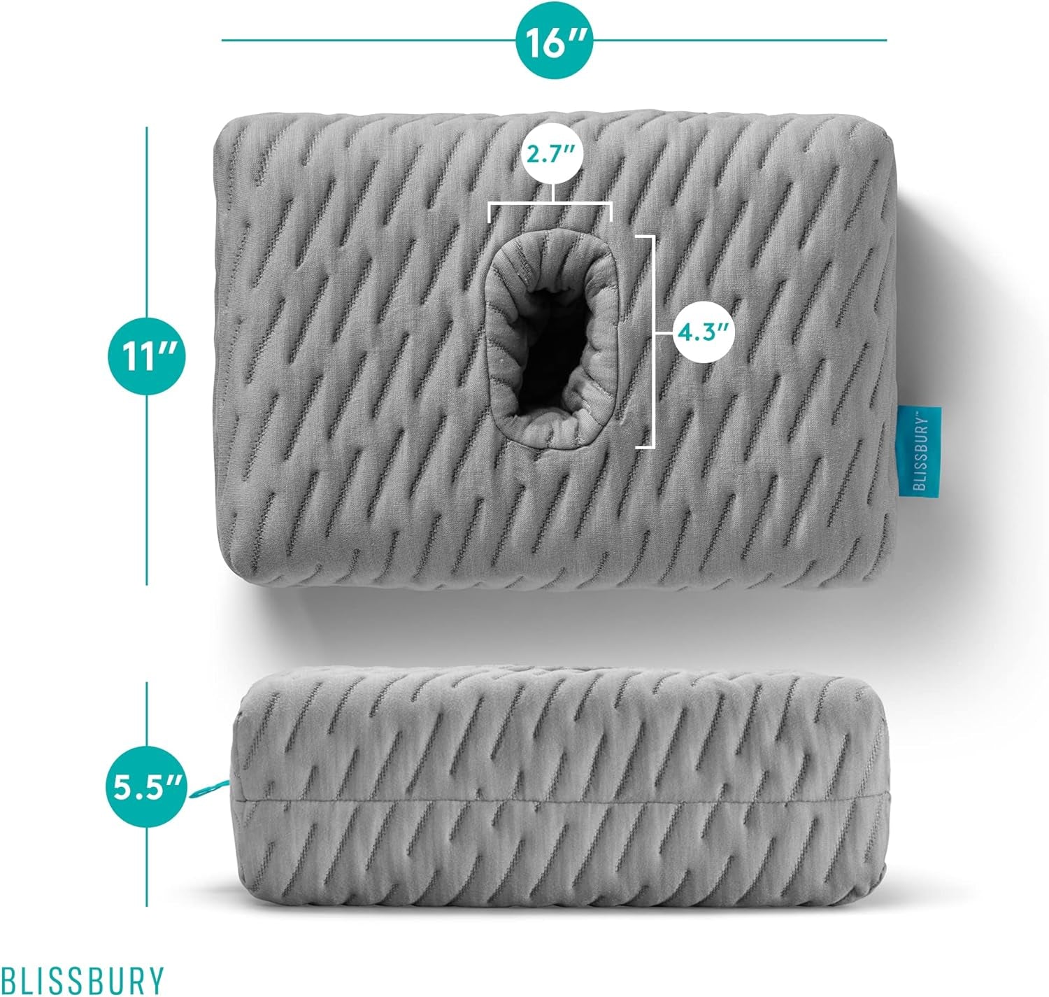 BLISSBURY mini pernă pentru urechi pentru persoanele cu dureri de urechi Perne standard Naty Shop