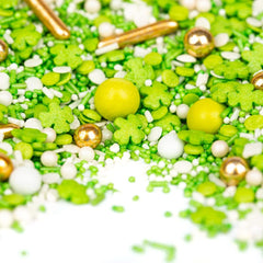 Super Streusel, Lucky Charms, posypka z zielonego cukru, 90 gramów posypki Naty Shop