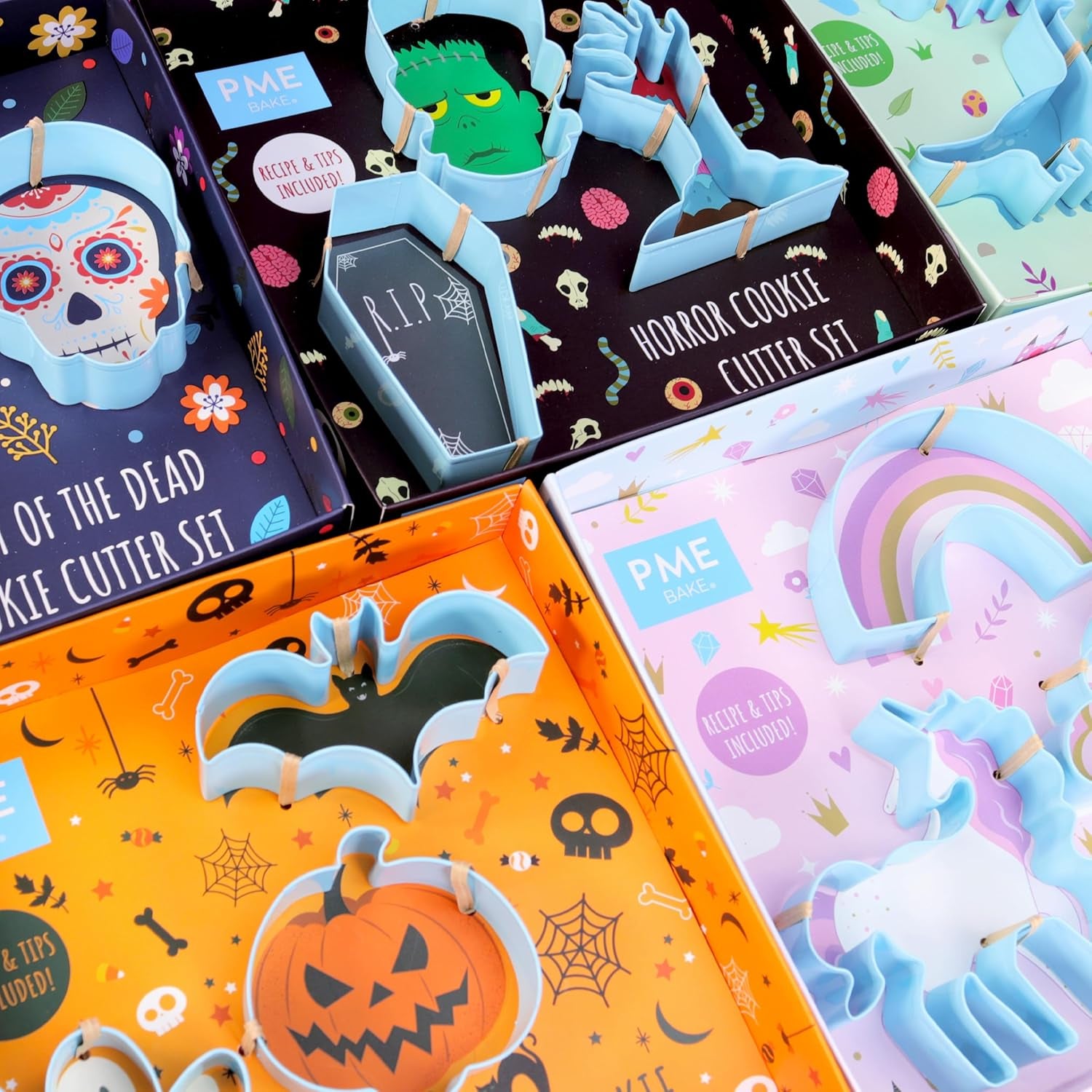 Set de 3 forme de biscuiți Unicorn, Albastru