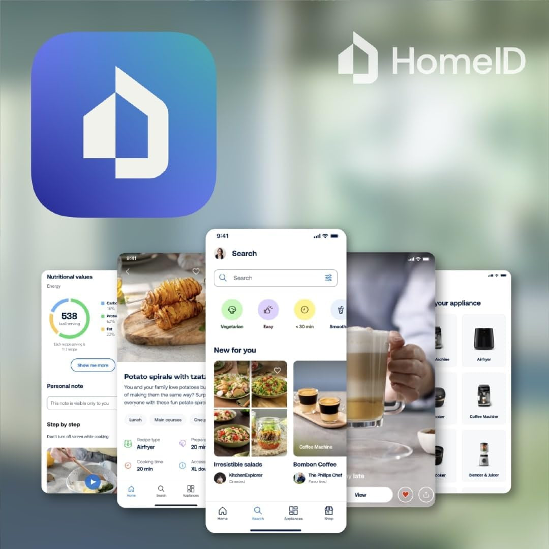 Philips Airfryer seria 3000 6,2 l, okno gotowania, 16 funkcji gotowania w 1, technologia Rapidair plus, usuwanie tłuszczu, aplikacja przepisów Homeid Appliances Naty Shop