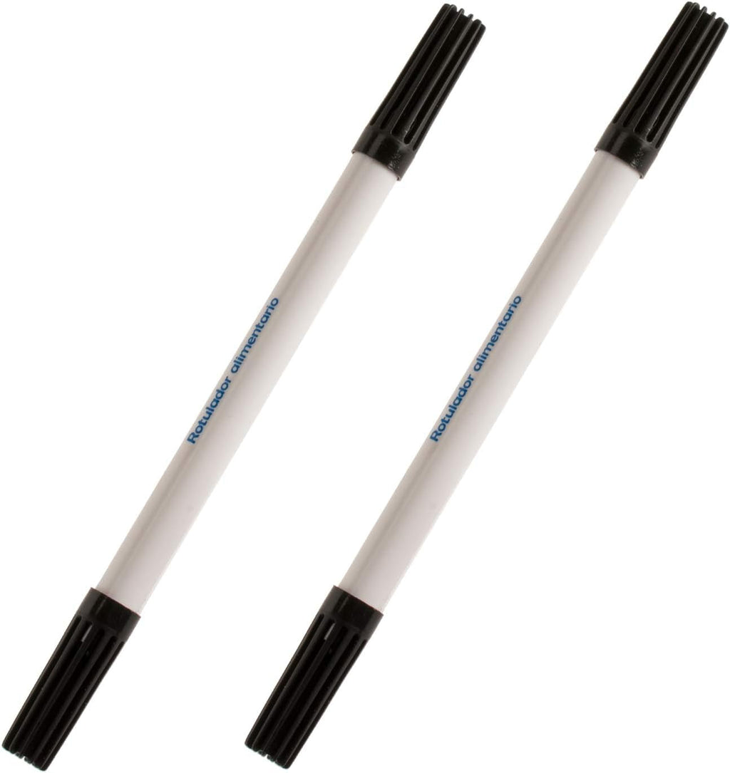 Dekora 414094 - Pixuri negre colorante alimentare pentru decorarea brioșelor, fondant sau hârtie comestibilă - Culoare neagră, Negru