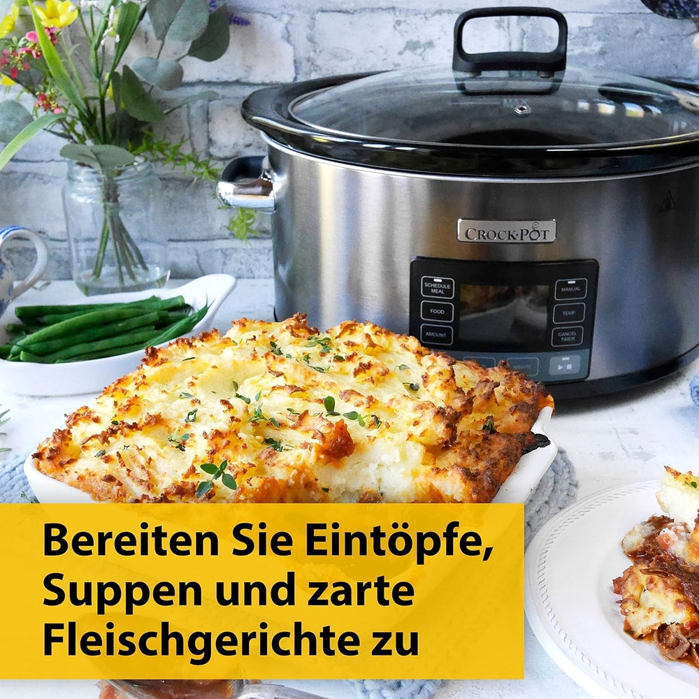 Cyfrowa powolna kuchenka Crock-Pot Timeselect, 5,6 litra (7 osób) Wolnowar Naty Shop