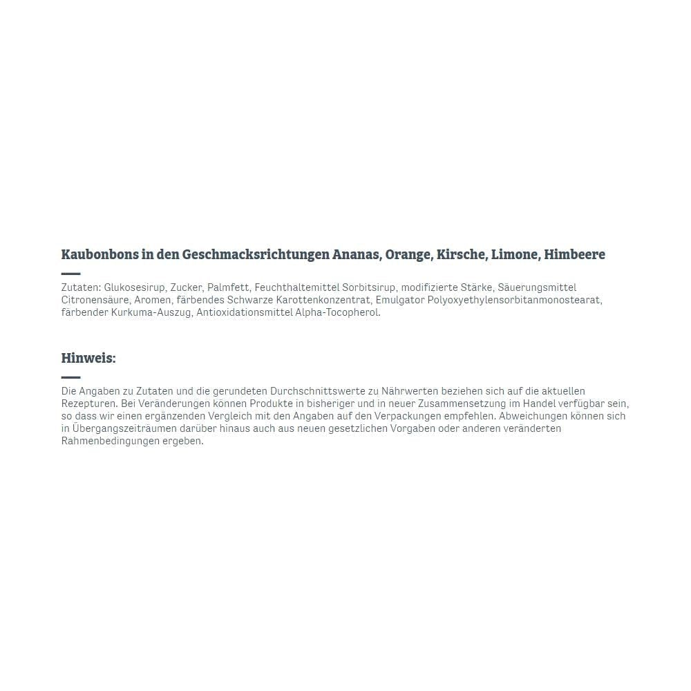 Kaufrüchtchen – 1 x 425G – karmelki w pięciu owocowych smakach Naty Shop