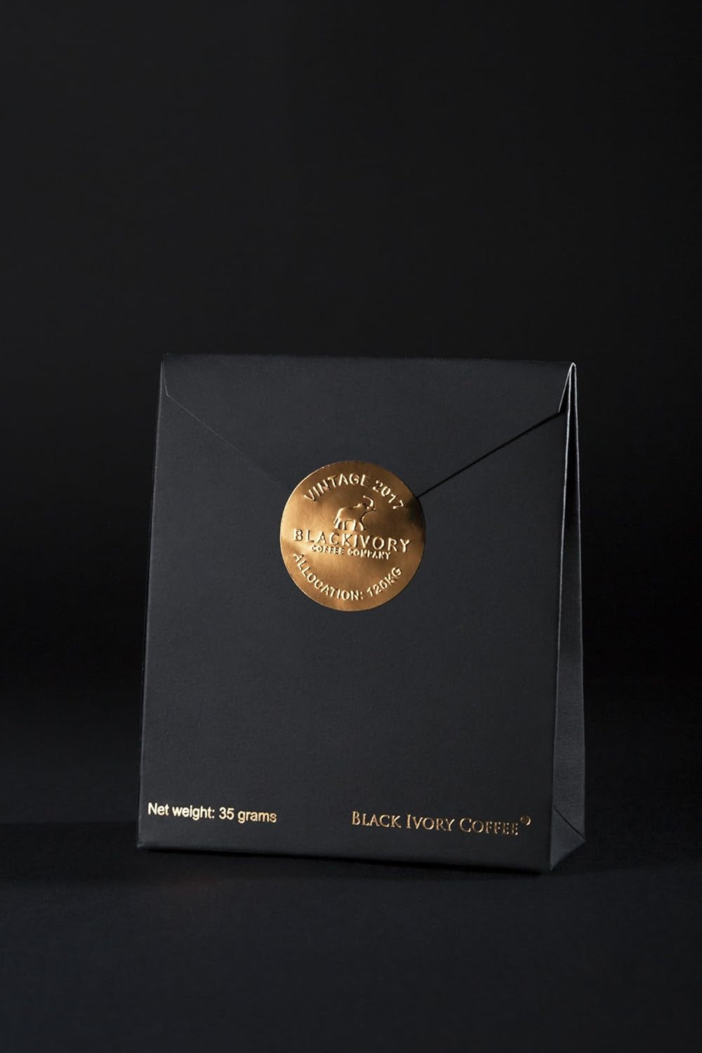 Cafea Black Ivory - 35 de grame de boabe de cafea, boabe întregi, neprăjite, fără arome adăugate, 1 bucată