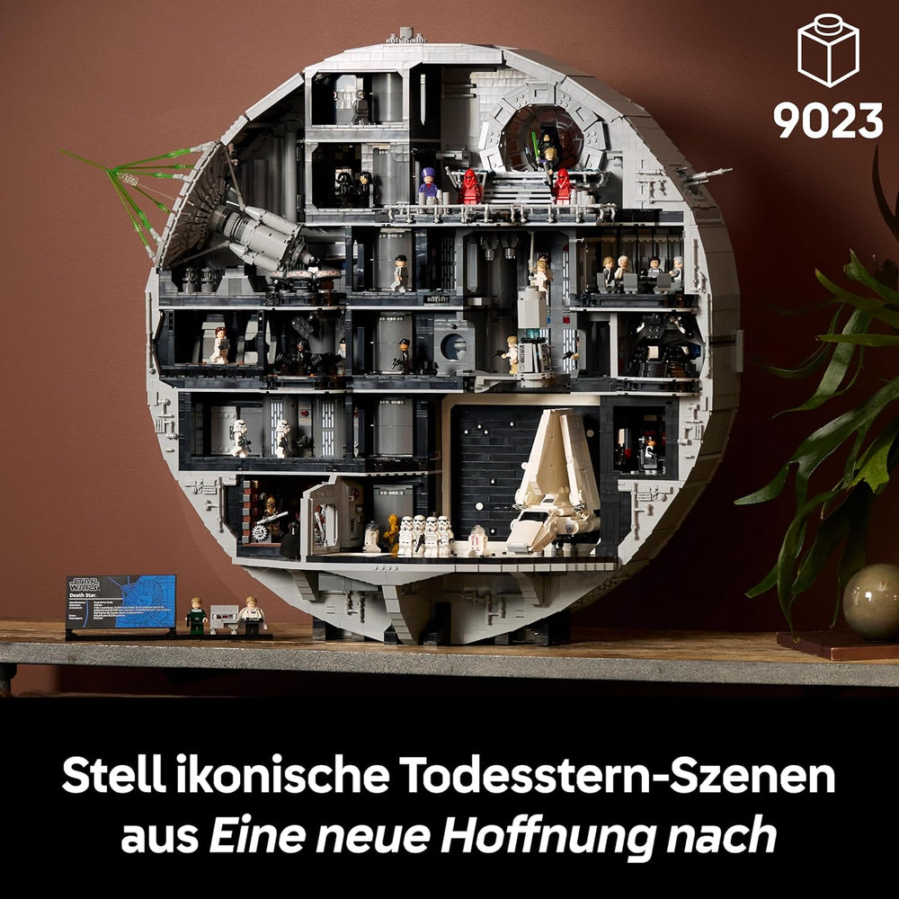 LEGO Star Wars Todesstern - Bauset für Erwachsene - Interaktives UCS-Ausstellungsmodell mit 36 ​​​​Minifiguren inkl. Luke Skywalker, Han Solo i Darth Vader – prezent dla mężczyzn, kobiet i fanów – 75419