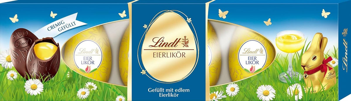 Ouă de ciocolată Lindt cu lichior de ouă, 108 grame Bomboane de Ciocolata Naty Shop Default Title