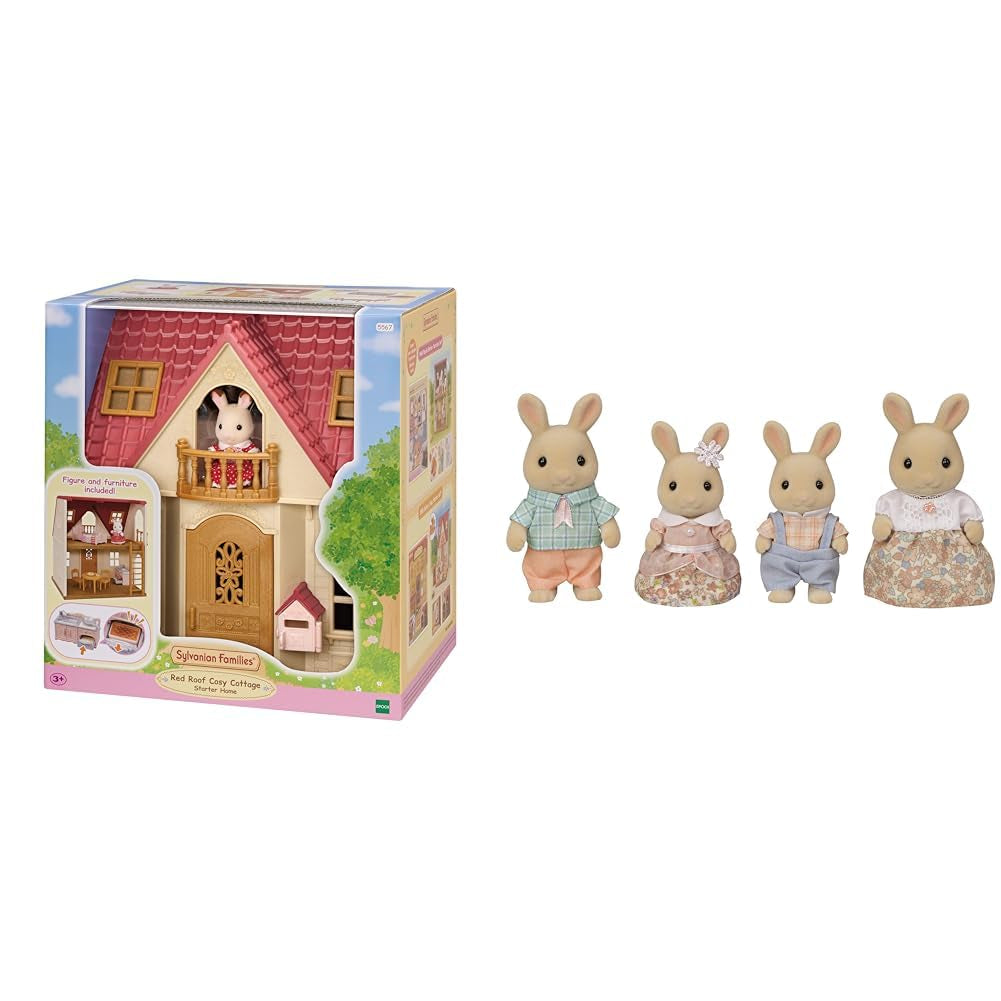 L5567 Căsuță pentru începători NOUĂ, Multicoloră L5706 Familia Iepurașului de Lapte - Figurine pentru casă de păpuși