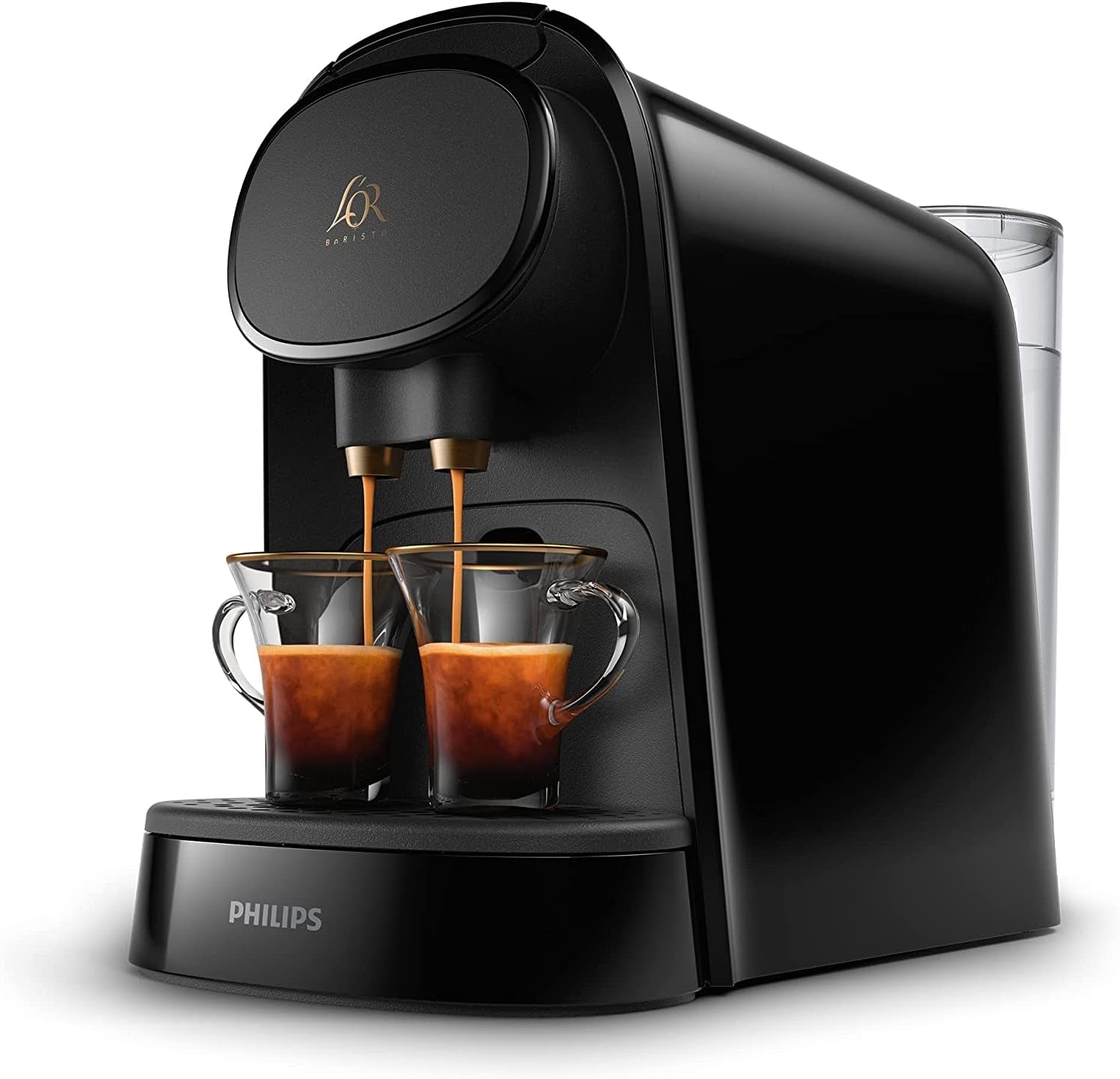 Espressor cu capsule PHILIPS LM8012/60 - Două doze, dublă plăcere, 1 sau 2 cești, Ristretto, Espresso, Lungo sau Grand Café Long, capsulă dublă, calitate autentică a espresso-ului, negru pian