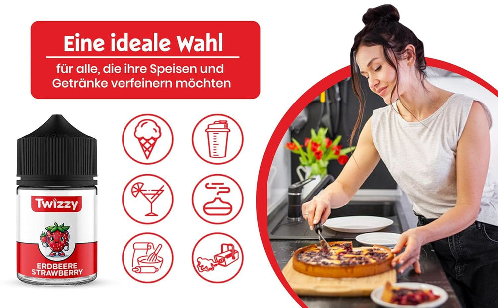 Twizzy Koncentrat o smaku truskawkowym, 60 ml Aromas Naty Shop